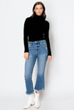 Artemis Vintage Corset High Rise Crop Flare Tummy Control Denim Jeans - Rosa Apparel