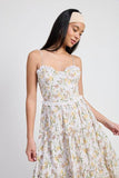 Emory Park Floral Corset Midi Dress - Rosa Apparel
