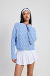 Emory Park Chunky Cable Knit Cardigan - Rosa Apparel