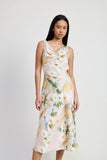 Emory Park Floral Cowl Neck Midi Dress - Rosa Apparel