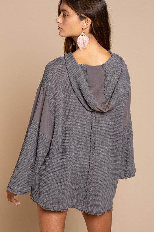 POL Bell Sleeve Oversized Fit Sweater Top - Rosa Apparel