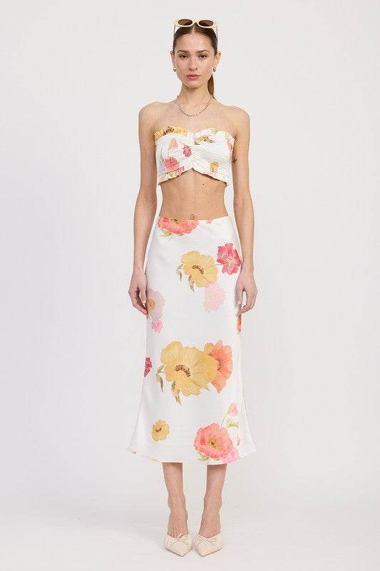 Smocked Crop Tube Top - Rosa Apparel