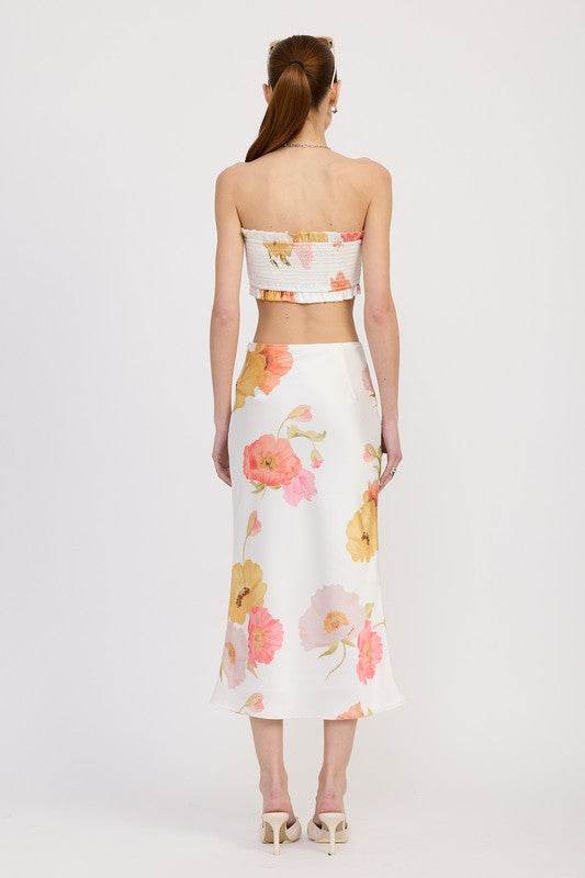 Smocked Crop Tube Top - Rosa Apparel