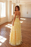 Juliet Print Sleeveless A-line Tiered Gown JT2508A - Rosa Apparel