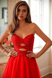 Juliet Strapless A-line Ruffled Gown JT2561S - Rosa Apparel
