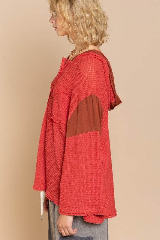 POL Bell Sleeve Oversized Fit Sweater Top - Rosa Apparel