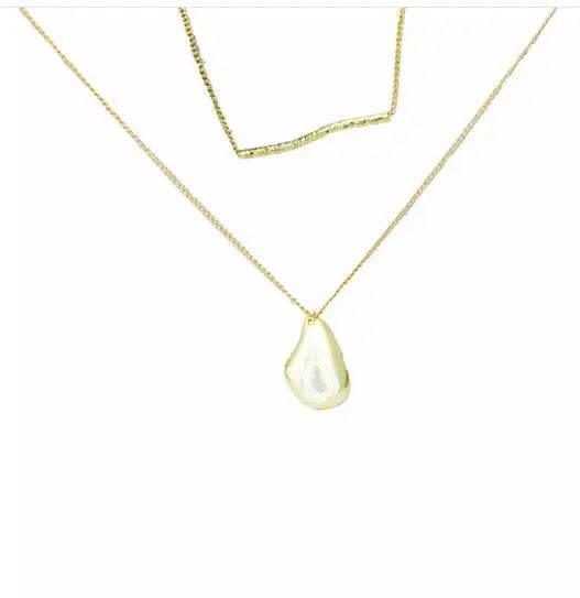 2 Pcs Set Waterdrop Irregular Necklaces - Rosa Apparel