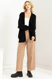 HYFVE True Story Open Front Cardigan Long Sleeves Sweater - Rosa Apparel