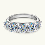3.6 Carat Moissanite 925 Sterling Silver Ring - Rosa Apparel