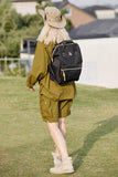 Himawari Waterproof Canvas Backpack Bag with Side Pockets - Rosa Apparel