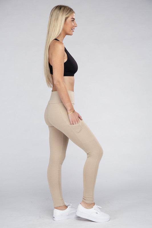 Ambiance Active Leggings Featuring Concealed Pockets - Rosa Apparel