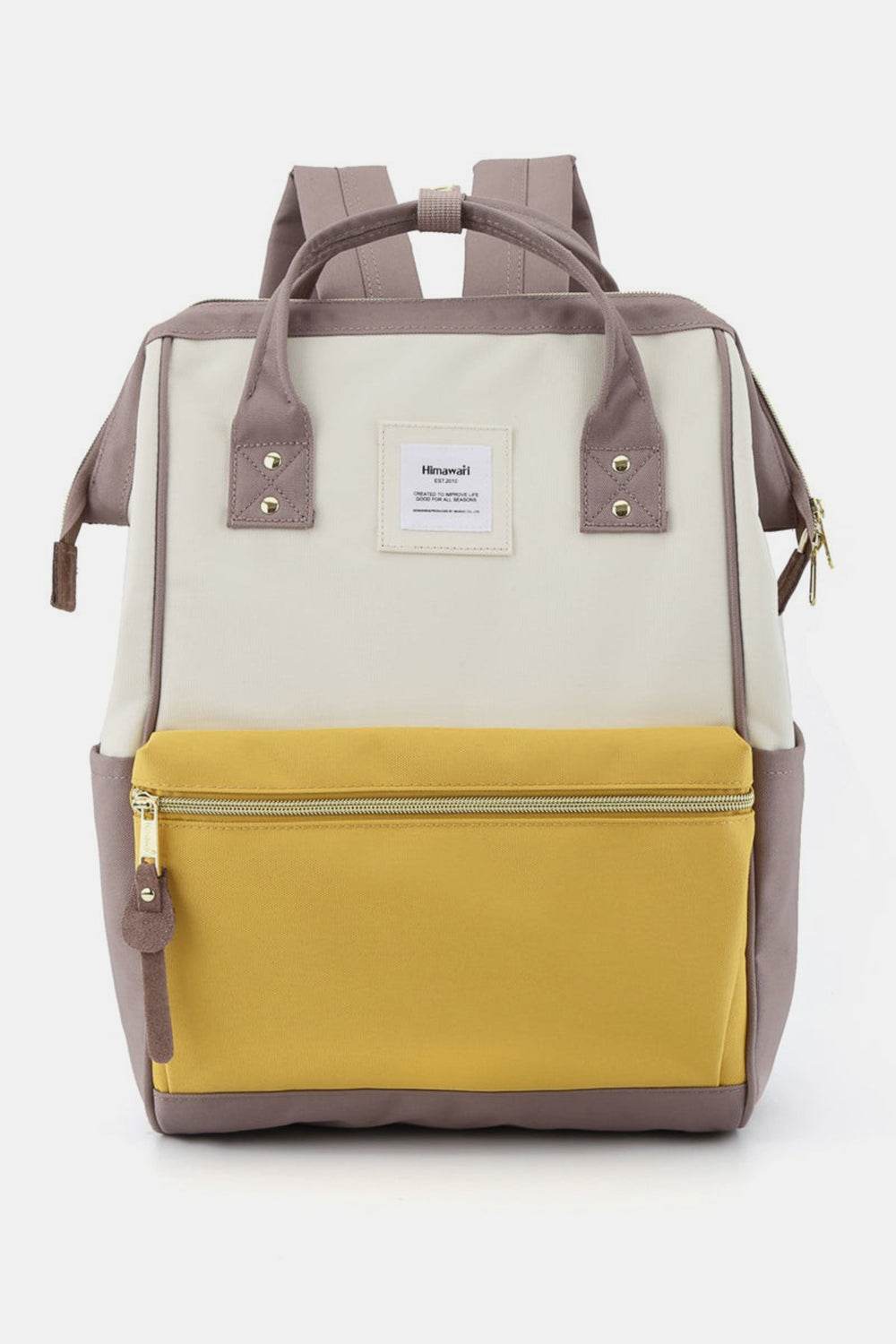 Himawari Waterproof Canvas Backpack Bag with Side Pockets - Rosa Apparel