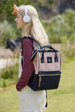 Himawari Waterproof Canvas Backpack Bag with Side Pockets - Rosa Apparel