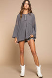 POL Bell Sleeve Oversized Fit Sweater Top - Rosa Apparel