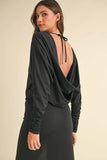 Mable Backless Asymmetric Ruffle Hem Dress - Rosa Apparel
