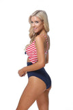 4th of July American Flag One Piece Swimsuit - Rosa Apparel