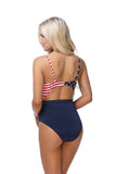4th of July American Flag One Piece Swimsuit - Rosa Apparel