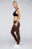 Ambiance Comfy Stretch Lounge Elastic Waist Sweat Pants - Rosa Apparel