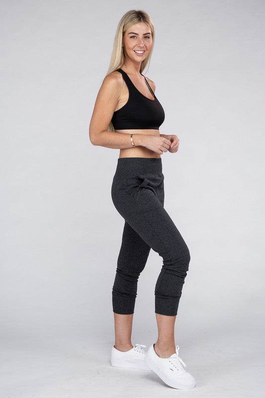 Ambiance Comfy Stretch Lounge Elastic Waist Sweat Pants - Rosa Apparel