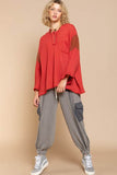 POL Bell Sleeve Oversized Fit Sweater Top - Rosa Apparel