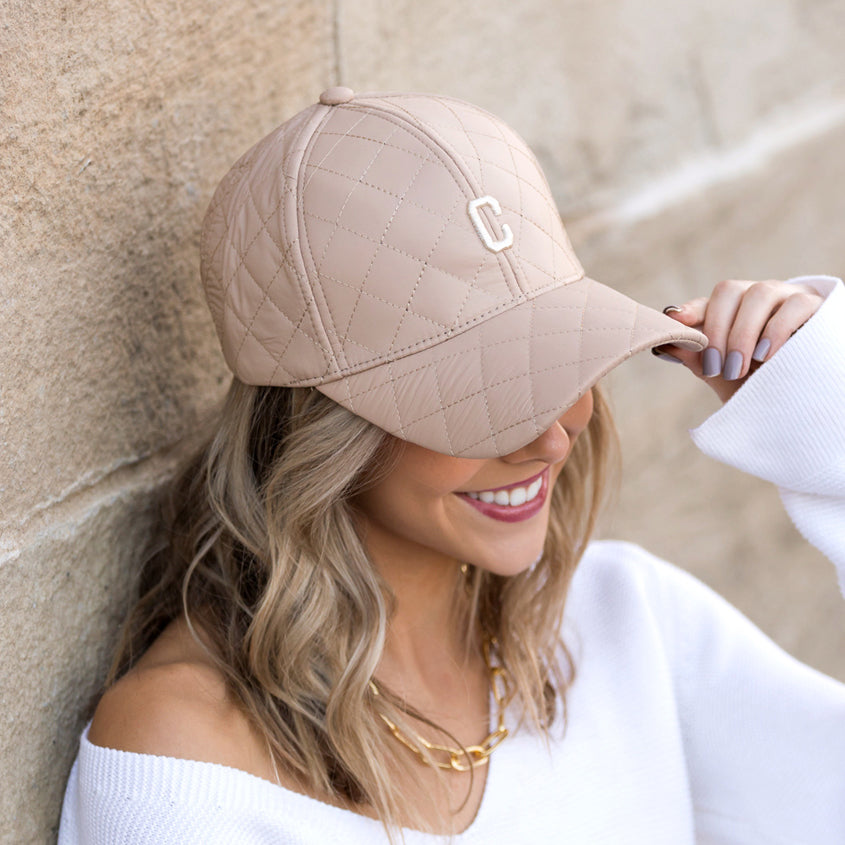Aili’s Corner Quilted Puffer Baseball Cap Adjustable Fit