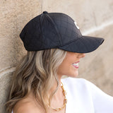 Aili’s Corner Quilted Puffer Baseball Cap Adjustable Fit