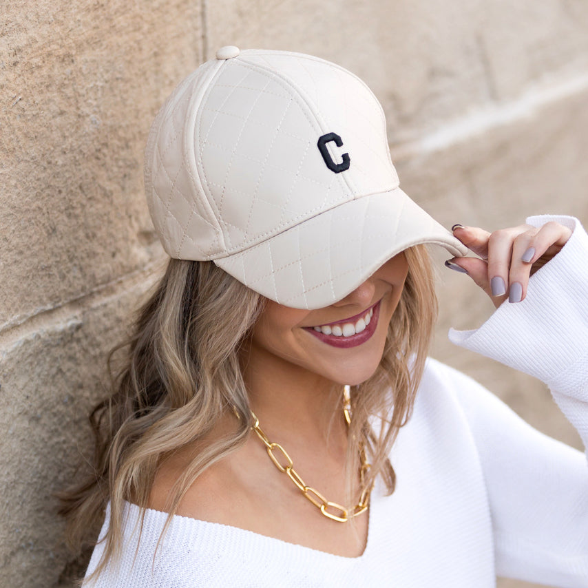 Aili’s Corner Quilted Puffer Baseball Cap Adjustable Fit