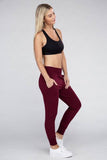 Ambiance Comfy Stretch Lounge Elastic Waist Sweat Pants - Rosa Apparel