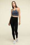 Zenana Washed Ribbed Seamless Cropped Cami Top - Rosa Apparel