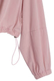 Lilou Long Sleeves Front Zipper Windbreaker With Hood - Rosa Apparel