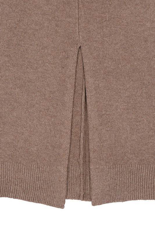 Lilou V-Neck Sweater Maxi Dress - Rosa Apparel