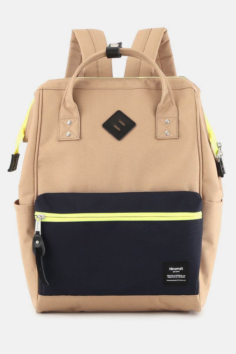 Himawari Contrast Waterproof Backpack Bag with Reinforced Edges - Rosa Apparel