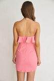 One And Only Sweetheart Neckline Lined Mini Dress - Rosa Apparel