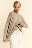 Davi & Dani Turtleneck Long Sleeve Knit Top Sweater - Rosa Apparel