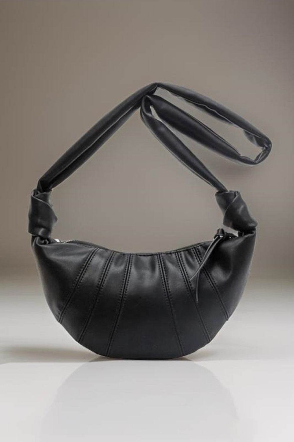 Zenana Vegan Leather Croissant Crossbody Bag - Rosa Apparel