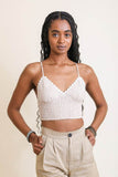 Gingham Smocked Bralette - Rosa Apparel