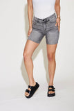 Judy Blue Full Size High Waist Washed Denim Shorts Style #:150230 - Rosa Apparel