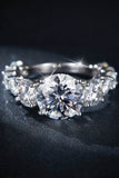 8 Carat Moissanite 925 Sterling Silver Ring - Rosa Apparel