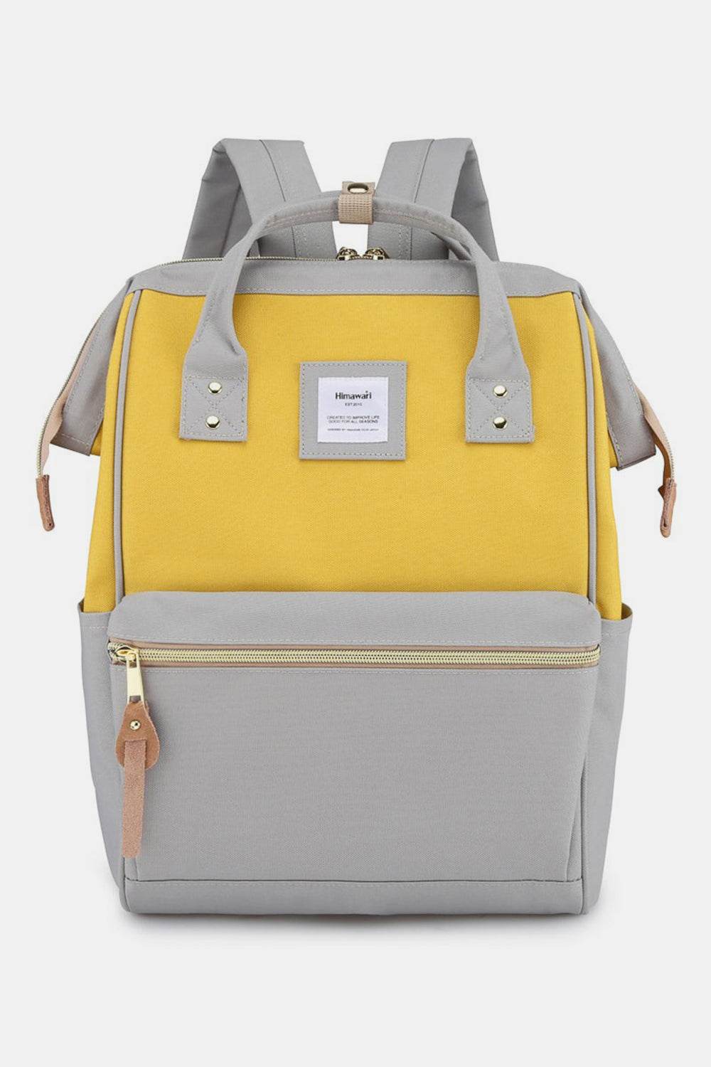 Himawari Waterproof Canvas Backpack Bag with Side Pockets - Rosa Apparel