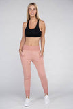 Ambiance Comfy Stretch Lounge Elastic Waist Sweat Pants - Rosa Apparel
