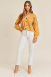 MABLE Long Sleeve Button Down Sweater Cardigan - Rosa Apparel