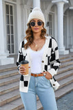 Angel Wings Button-Up V-Neck Dropped Shoulder Cardigan - Rosa Apparel