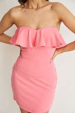 One And Only Sweetheart Neckline Lined Mini Dress - Rosa Apparel