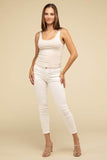 Zenana Casual Double Layer Round Neck Regular Fit Tank Top - Rosa Apparel