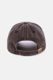 Zenana Washed DALLAS Embroidered Baseball Cap - Rosa Apparel