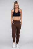 Ambiance Comfy Stretch Lounge Elastic Waist Sweat Pants - Rosa Apparel