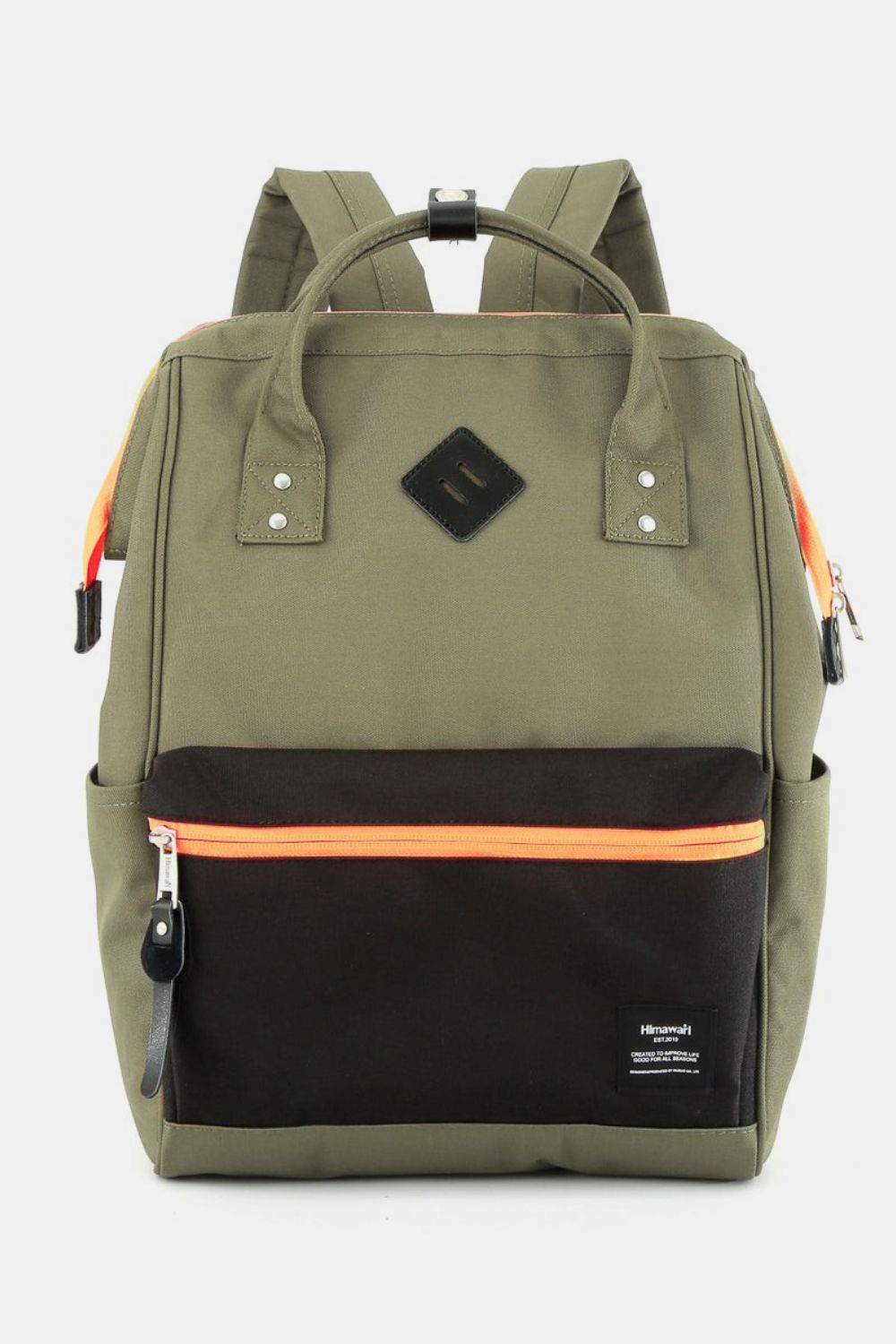 Himawari Contrast Waterproof Backpack Bag with Reinforced Edges - Rosa Apparel