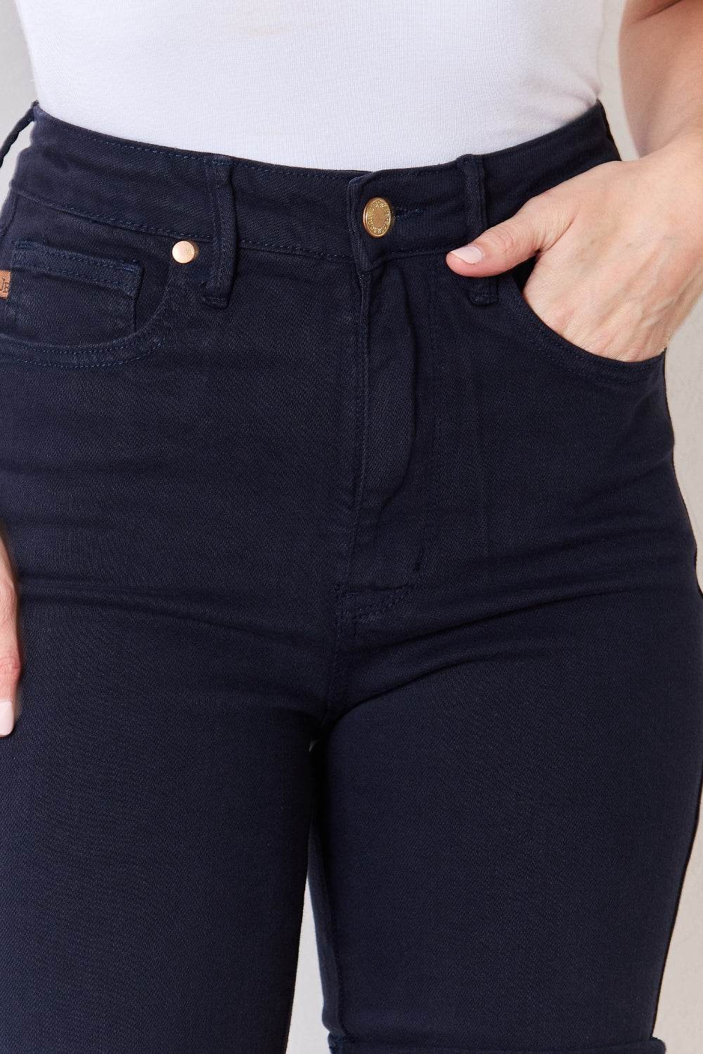 Judy Blue Full Size High Waist Tummy Control Bermuda Shorts Style #:150270 - Rosa Apparel
