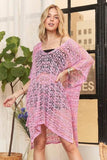 ADORA Crochet Cover Up Tunic Top - Rosa Apparel
