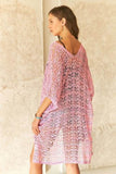 ADORA Crochet Cover Up Tunic Top - Rosa Apparel